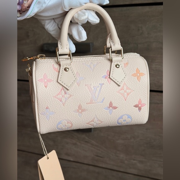 💜Louis Vuitton Limited Edition Momogram  Dream Empriente Nano Speedy Crossbody🩷 - Picture 6 of 15